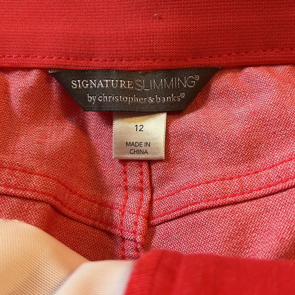 Christopher & Banks - Signature Slimming Orange Jeans - Pants - Size 12 - Picture 10 of 14